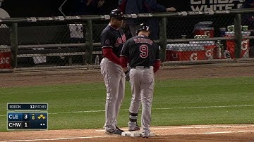 CLE@CWS: Raburn strokes a two-run single to left