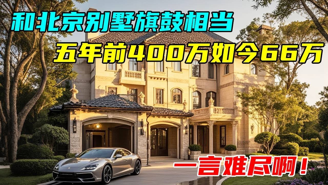和北京别墅旗鼓相当，五年前花400万如今66万，阿姨心里苦但是阿姨不说！#中国北京#中国内地#大陆房价#大陆别墅#北京别墅#大陆房子#北京房价