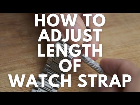Wideo: 5 prostych sposobów na dostosowanie metalowego paska do zegarka