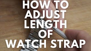 How to change length of strap of wrist watch | Adjust metal wrist watch band