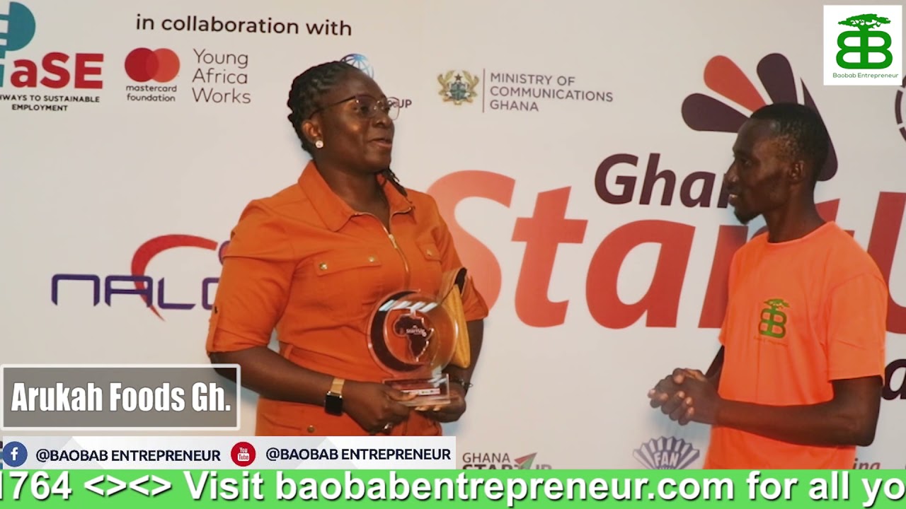 Baobab Entrepreneur show interviewed the CEO of ARUKAH Foods after winning an Award