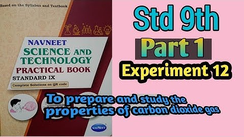 Std 9th Science And Technology Practical Book | Part 1 | Experiment 12 |