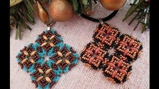 Pt Pendente Inca Com Superduos E Missangas Parte 1 - Componente - Tutorial