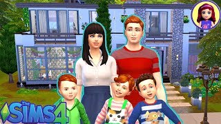 Build Sophie, Henry & the Triplets House in Sims 4 - Walkthrough & Christmas Dress Up