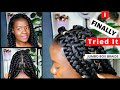 I DID MY OWN JUMBO BOX BRAIDS FINALLY TRIED IT||QUICK AND SIMPLE