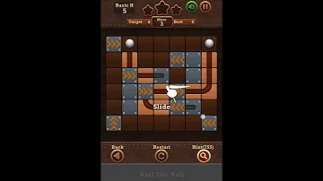 Roll The Ball Slide Puzzle 2 - Moves Basic H Level 5 Walkthrough