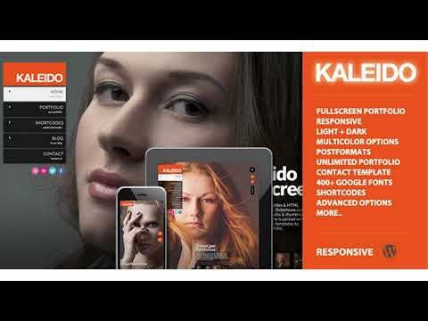 Kaleido Responsive Fullscreen Studio for WordPress | Themeforest Website Templates and Themes