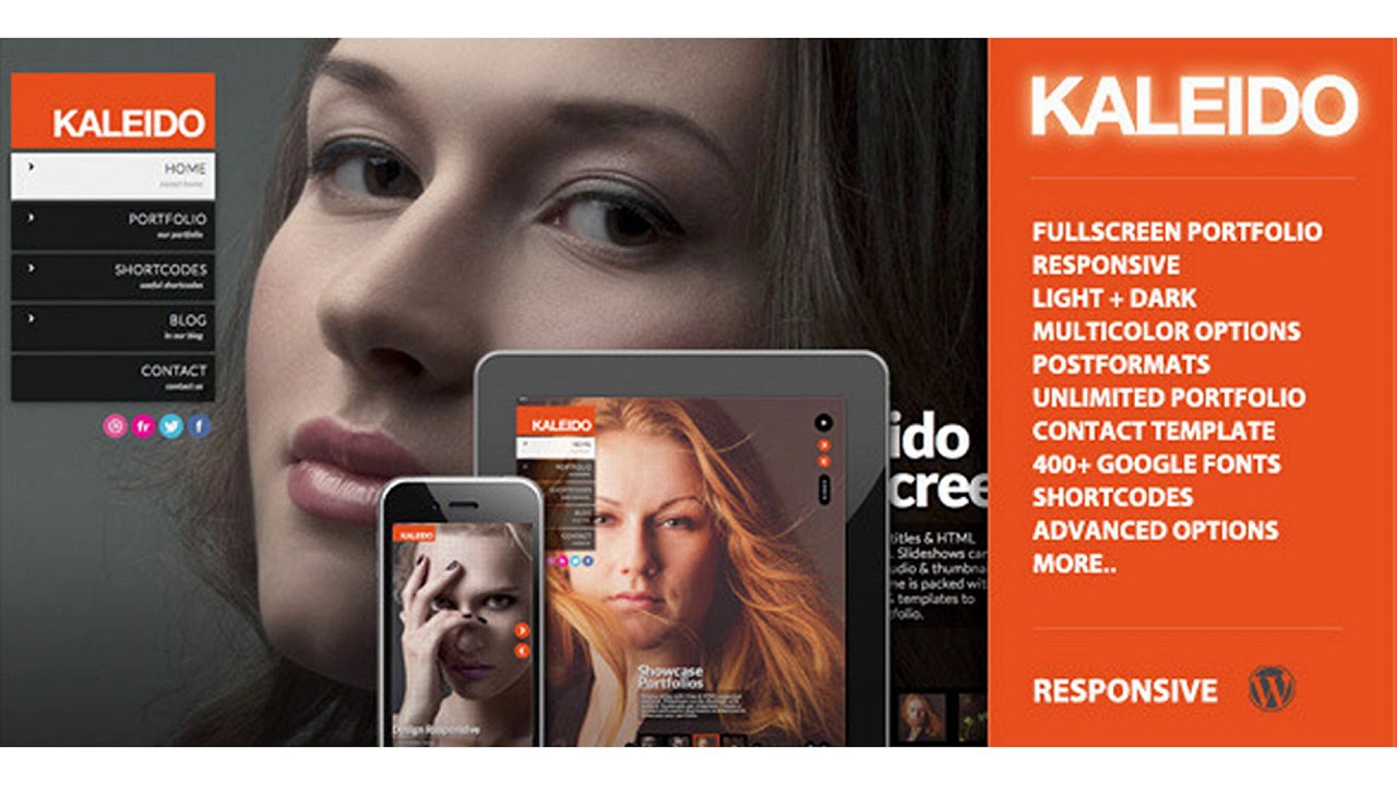 Kaleido Responsive Fullscreen Studio for WordPress | Themeforest ...