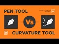 Adobe Illustrator • Pen Tool Vs Curvature Tool
