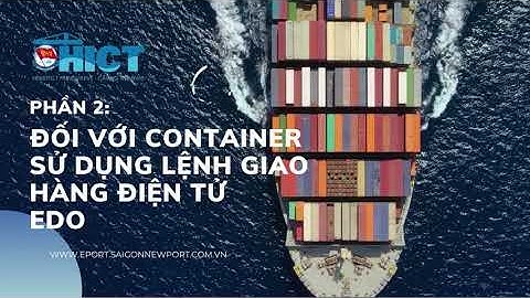 Hướng dẫn khai báo và thanh toán E-Port Container hàng nhập đối với lệnh giao hàng điện tử EDO