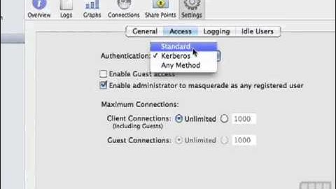 AFP Service - Apple Mac 10.6 Server Tutorial