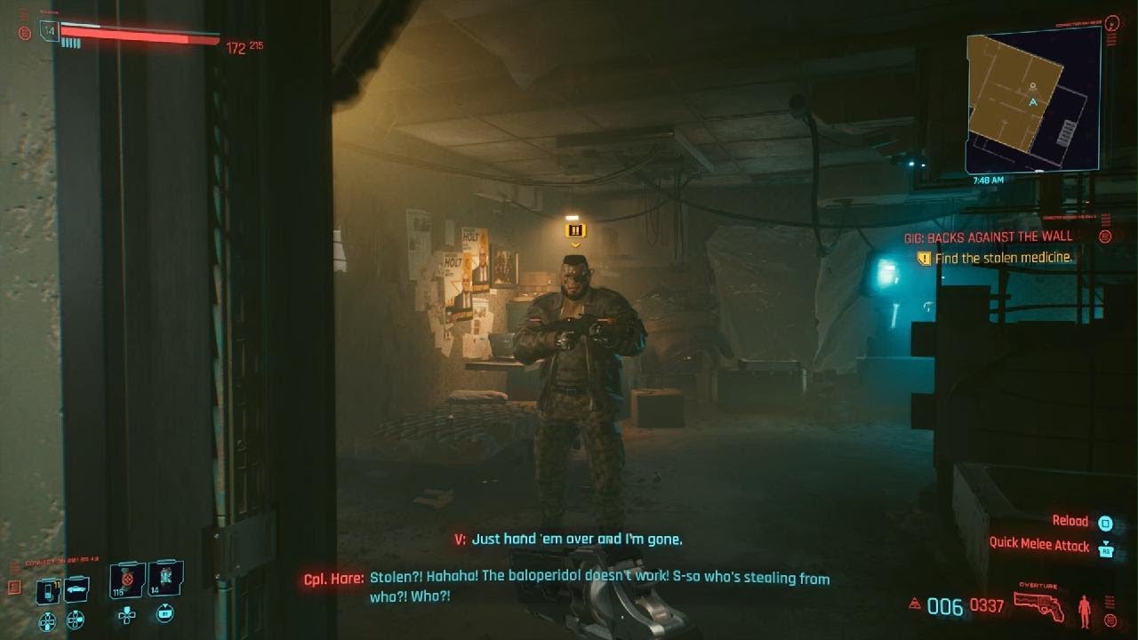 Cyberpunk 2077 Veteran Gig Scene