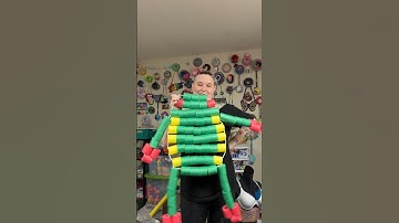 Pool Noodle Beaded Frog Time✨ stitch with @ninarose_artandtattoo! #kandi #5minutecrafts #nostalgia