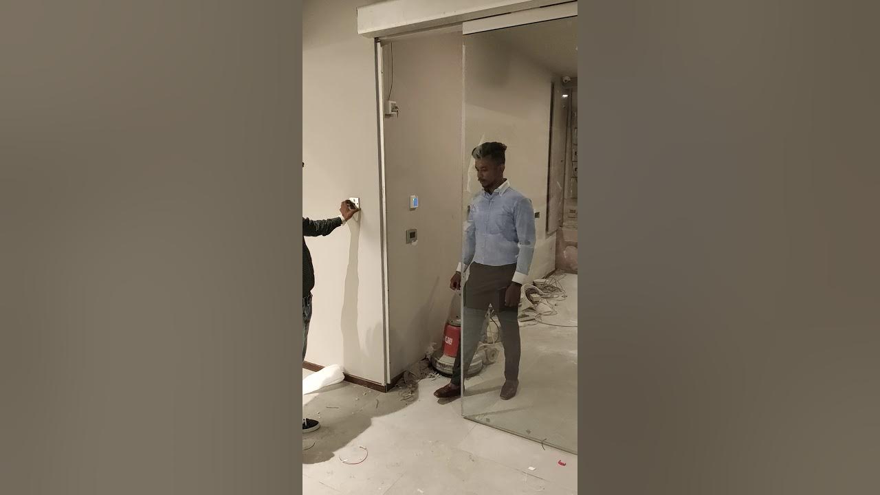 Door access control system for sliding doors YouTube