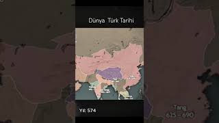 Dünya Türk Tarihi #göktürkler #türkler #osmanlı #tarih #medeniyetler #antikçağ #haritaanimasyonu