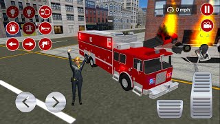 Real Fire Truck Driving Simulator - New Fire Truck Games! Android Gameplay screenshot 1