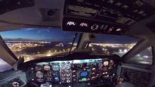 Beech 1900 landing Sioux Falls, SD