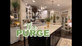 THE BIG PURGE!! PANTRY RE-DO + DIY CURTAIN VALENCES + KITCHEN CABINET DOORS REMOVED!