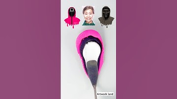 Squid game #colormixing #satisfying #squidgame #squidgamechallenge #squidgame2 #shorts #short #pink