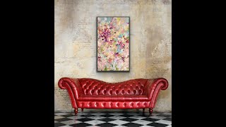 Floral. November. 23. Original acrylic painting on canvas by Viktoria Ganhao.