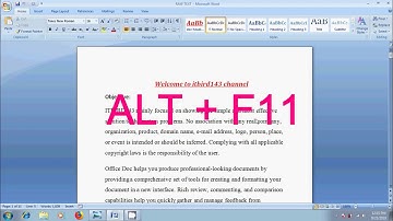 Word 2007: How to customize status bar in Microsoft Word