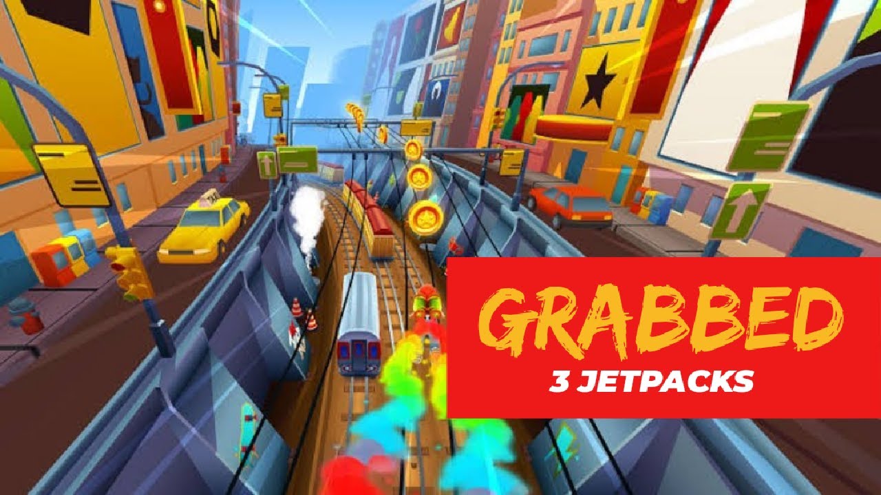 Subsurf SUBWAY SURFERS | GRABBED 3 JETPACKS IN ONE RUN 6:12 | SUBSURF PRO - YouTube