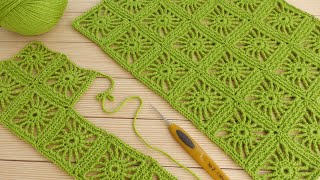 УЗОР без отрыва нити!!! Очень просто! ВЯЗАНИЕ КРЮЧКОМ безотрывный способ  SUPER EASY Pattern Crochet