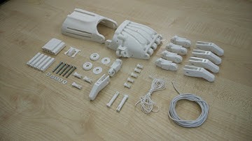 Assembling e-NABLE Raptor Reloaded prosthetic hand