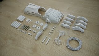 Assembling e-NABLE Raptor Reloaded prosthetic hand