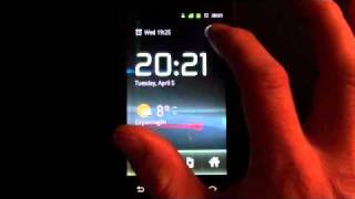 Samsung Nexus S usability review 5: "Clock" application screenshot 1