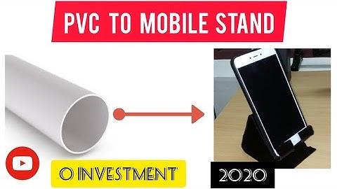 Making a Mobile Stand using PVC pipe? DIY CRAFT!!