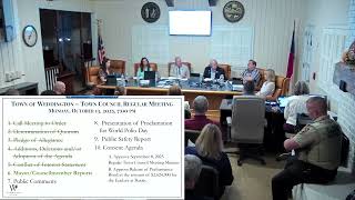 2025 10 13 Regular Town Council Meeting