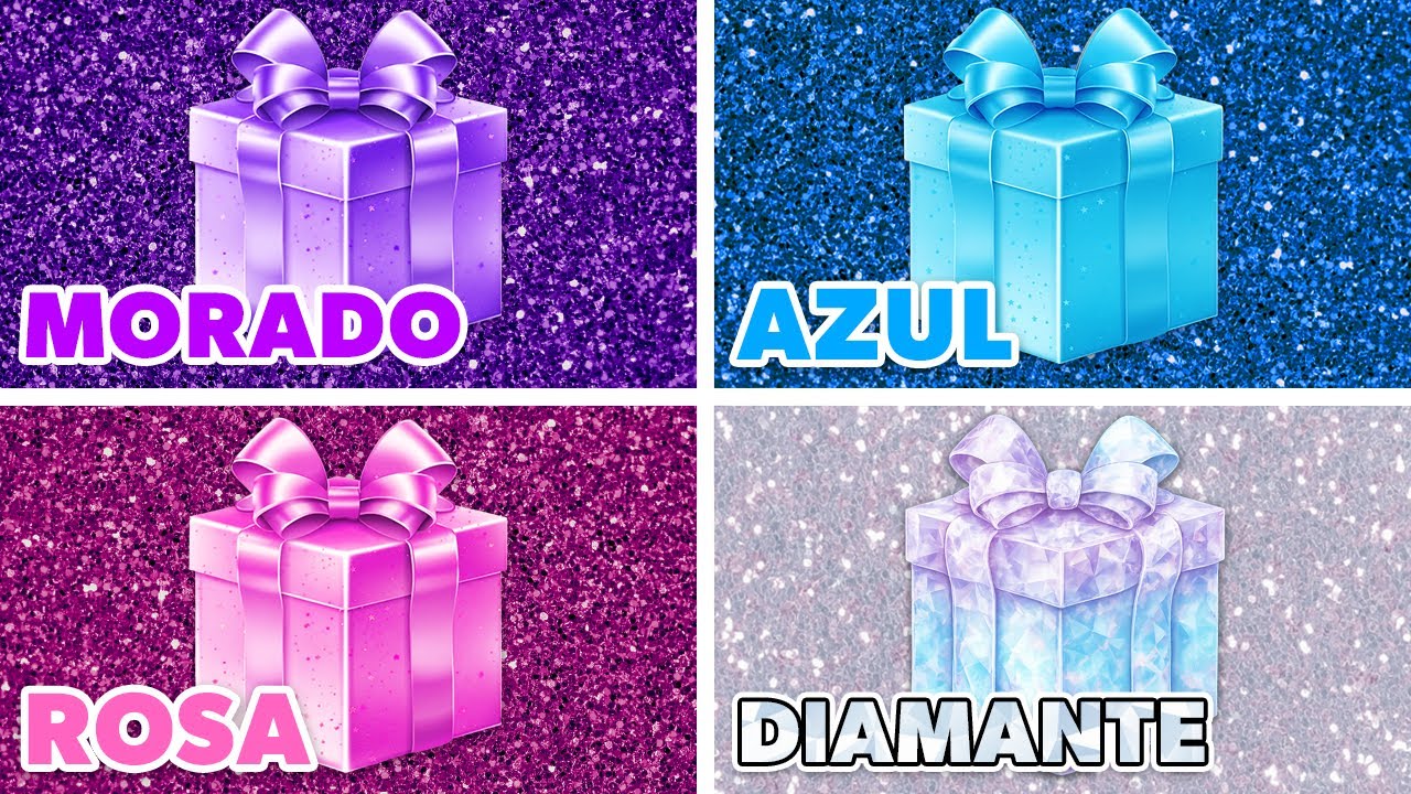 Elige un Regalo de 4💎🎀💙💜¿Diamante, Azul, Rosa o Morado?😍 Choose Your Gift