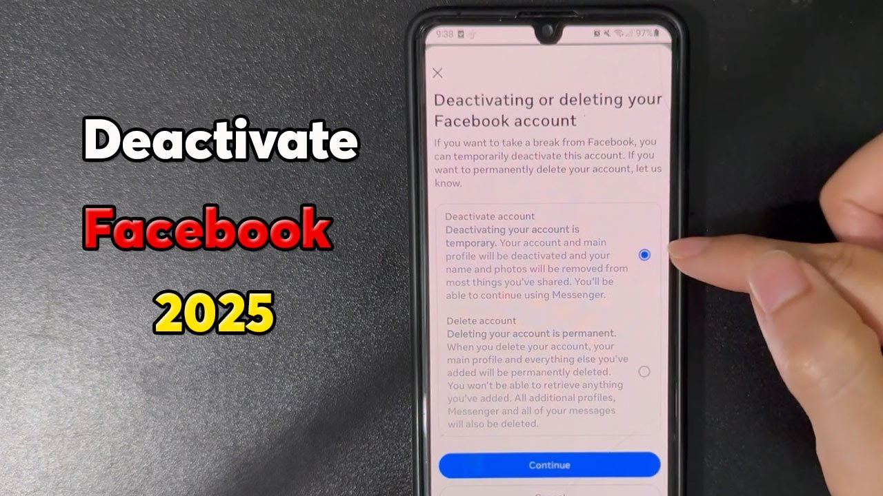How to Deactivate Your Facebook Account in 2025 - How to temporarily ...