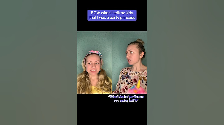 POV: when I tell my kids I was a party princess…. #pov #musical #shorts