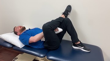 Figure four stretch with towel assistance (piriformis, glute, hip stretch)