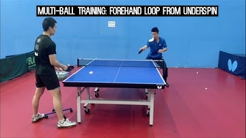 Butterfly Training Tips with Ye Tian - Multiball Training Forehand Loop