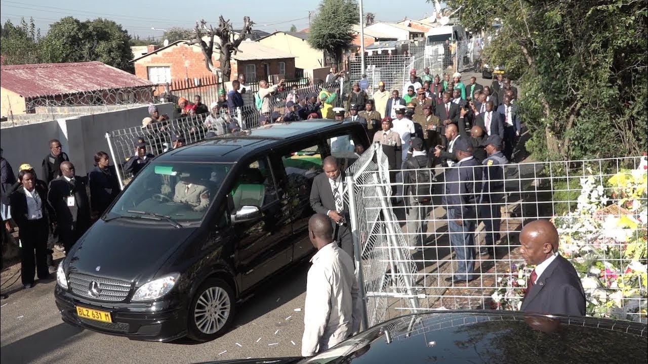 Winnie Mandela leaves her home for last time