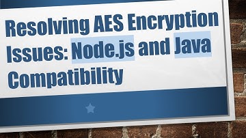 Resolving AES Encryption Issues: Node.js and Java Compatibility