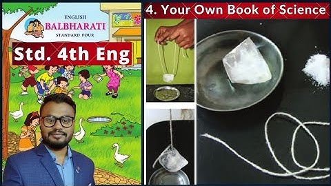 Lesson 4. Your Own Book of Science, English,balbharati, Maharashtra  Board,  student point academy