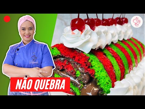 Fiz esse Rocambole de Natal e foi um sucesso!
