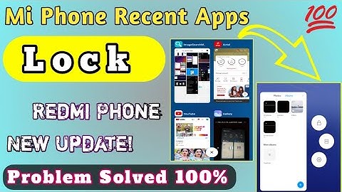How to Lock Recent Apps All mi phone ll Redmi phone ke recent apps kaise Lock Kare.