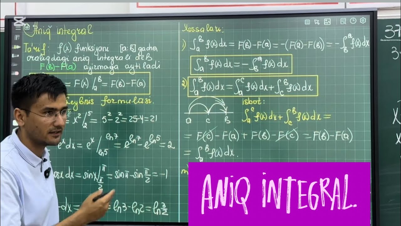 Aniq integral.