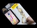 Drawing Girl Pose - How to draw a body #sketch #drawing