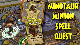 Wizard101: MINOTAUR MINION - Lv. 38 Myth Spell Quest