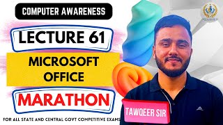 Lec 61 | Microsoft Office | Marathon | Word Excel Powerpoint Access | For JKSSB VLW SSC RRB BPSC