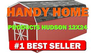Handy Home Products Hudson 12x24 Do it Yourself Wooden Storage Shed with Floor Kit - B08ZVQVCTQ