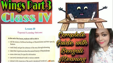 Class 4 WINGS BOOK Part III Lesson-10 Passage & All Activities ll wings solution 👍 Part 1
