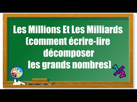 Vidéo: Comment Convertir Des Milliards En Millions