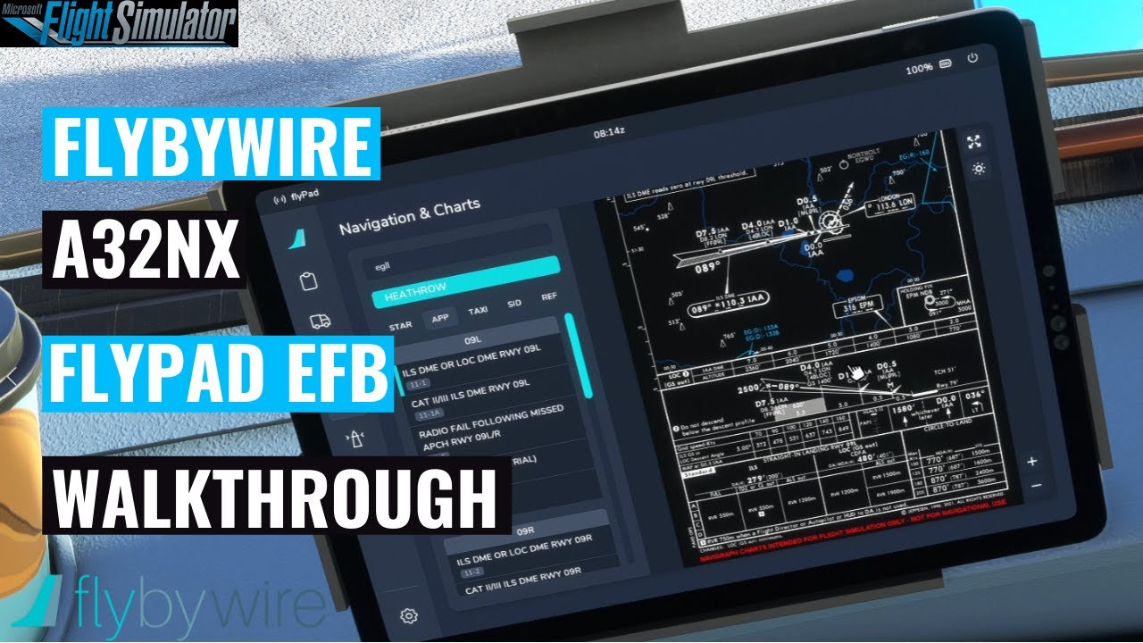 FlyByWire A32nx | флайпад EFB | Прохождение
